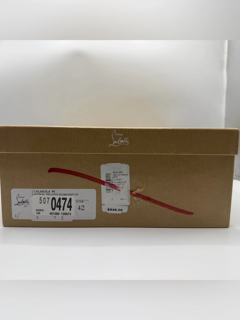 NIB Christian Louboutin Black Espadrille Calakala Platform Chunky 85 mm Heels